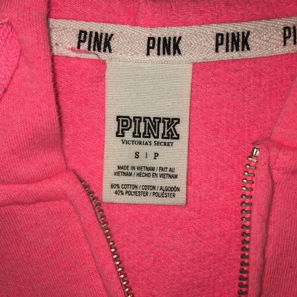 PINK Zip-Up Hoodie - Picture 3 of 4